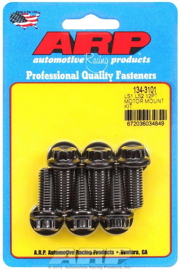 134-3101 12-Point Motor Mount Bolt Kit for Chevrolet LS1 & LS2