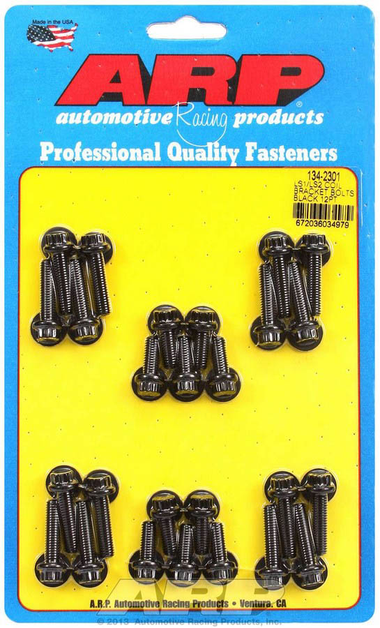 134-2301 12 Point Coil Bracket Bolt Kit for Small Block Chevrolet LS1-LS2