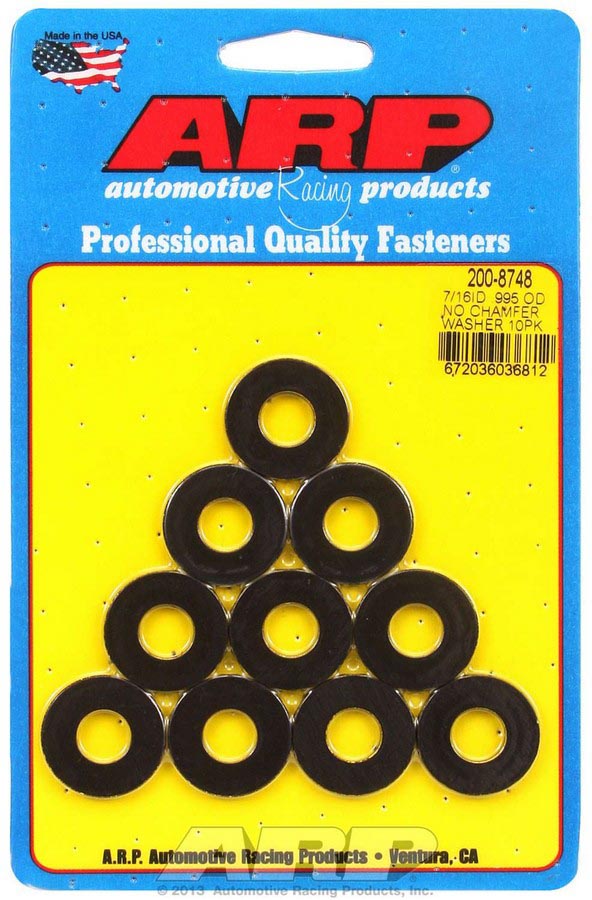 200-8748 0.43 x 0.99 in. Black Harmonic Balancer Washers, Pack of 10