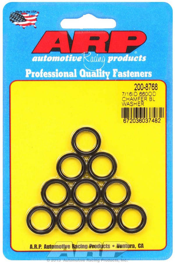 200-8768 0.43 x 0.66 in. Black Harmonic Balancer Washers, Pack of 10