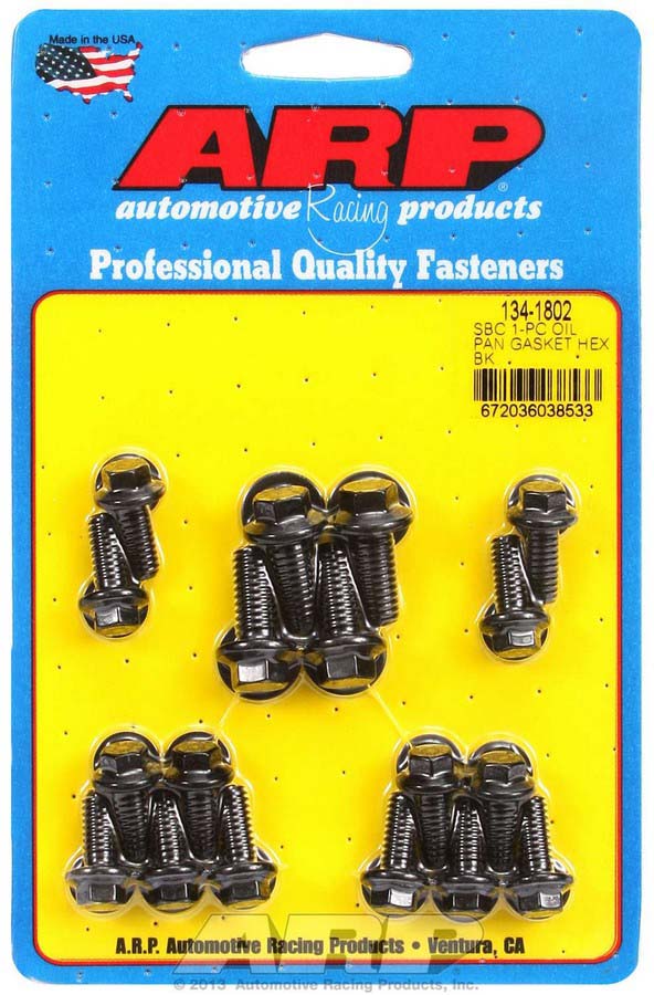134-1802 6 Point Oil Pan Bolt Kit for Small Block Chevrolet