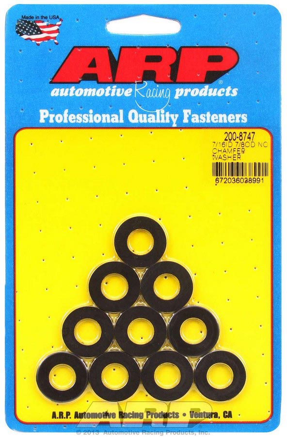 200-8747 0.43 x 0.87 in. Black Harmonic Balancer Washers, Pack of 10