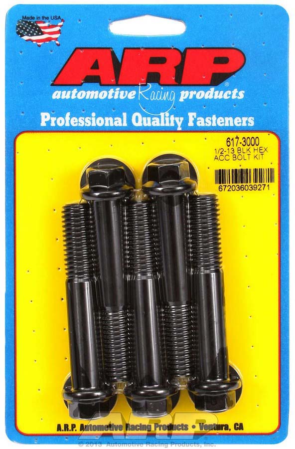 617-3000 0.5-13 x 3 in. 6 Point Bolt Kit, Pack of 5