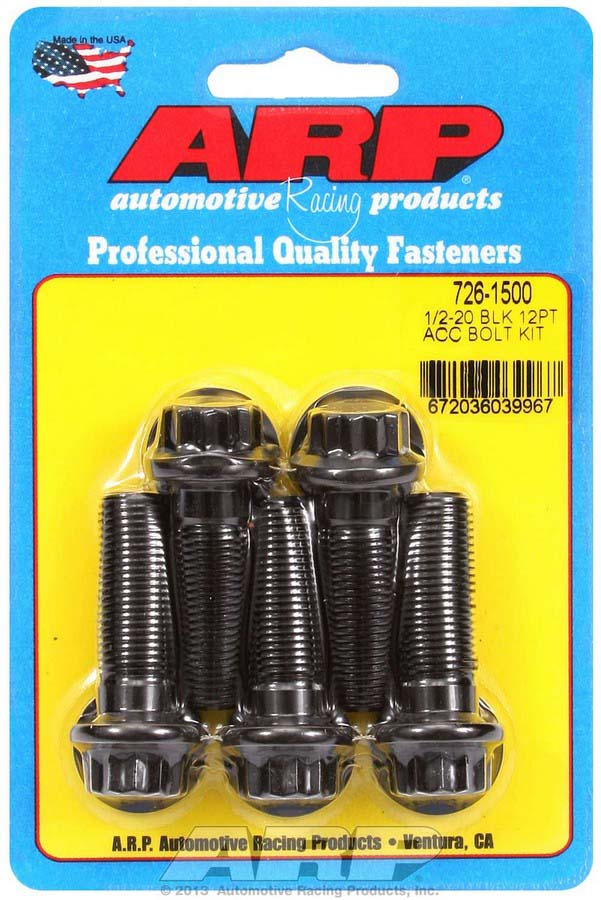 726-1500 0.5-20 x 1.5 in. 12 Point Bolt Kit, Pack of 5