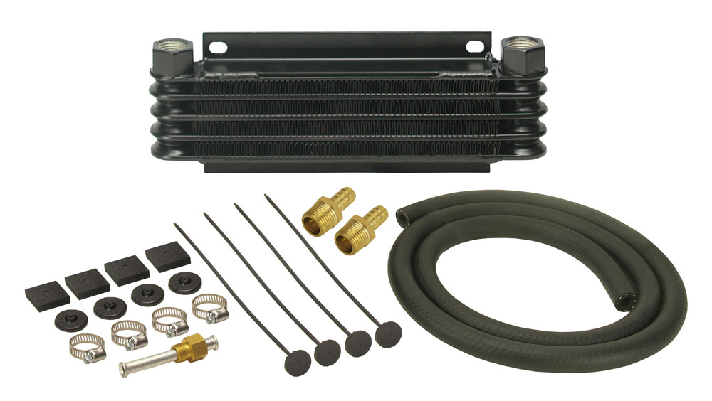 13611 0.37 in. Barb Fitting Transmission Cooler, 14000 GVW