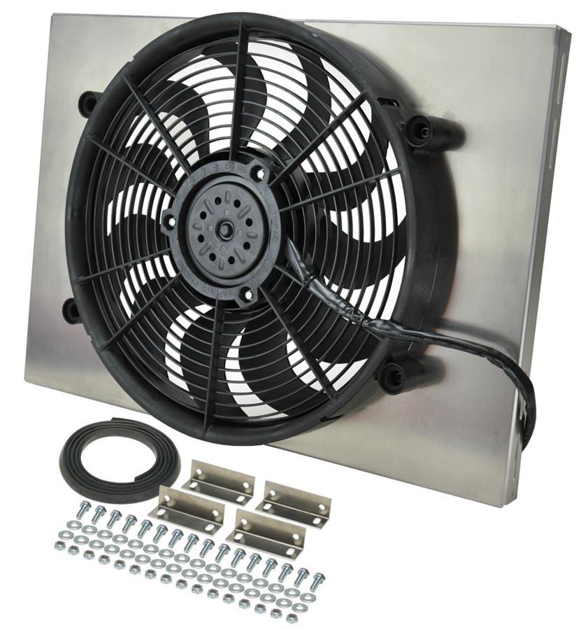 Picture of Derale 16828 17 x 24 in. RAD Fan with Aluminum Shroud Assembly