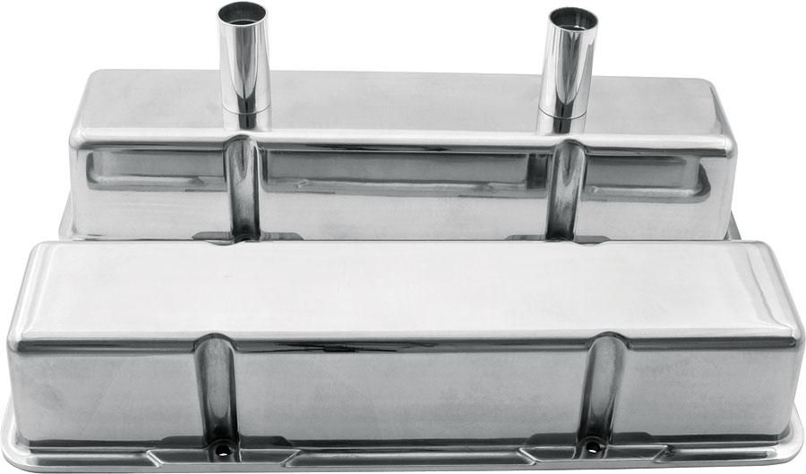 Aluminum Valve Covers with Tubes for Small Block Chevy