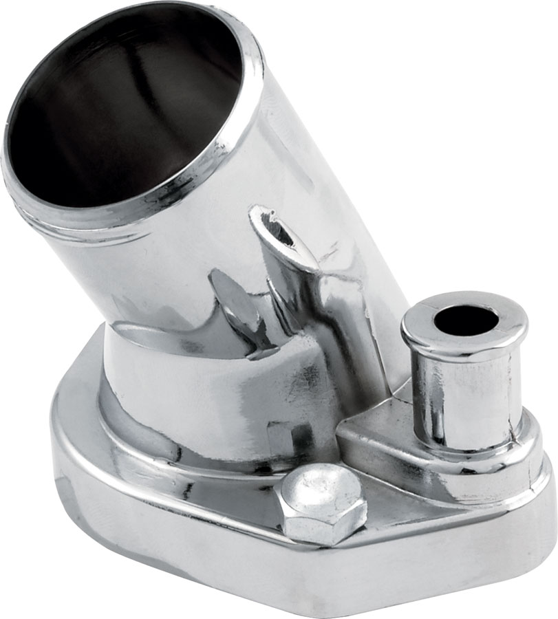 45 deg Water Neck for Small Block Ford - Chrome