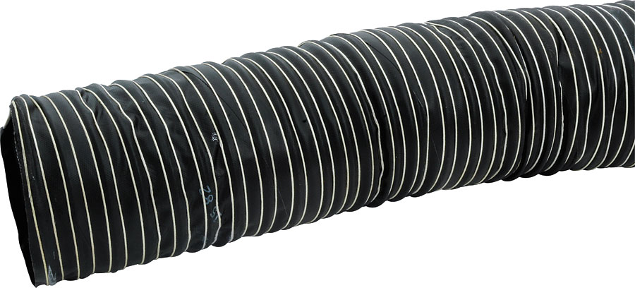 4 in. x 10 ft. Brake Duct Hose - Black, 300 deg