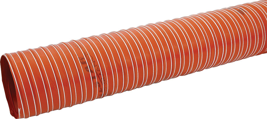 4 in. x 10 ft. Brake Duct Hose - Orange, 550 deg