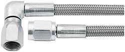 ALL46302-26 26 in. -3 Straight & -3 90 deg No.3 Braided Steel Brake Lines