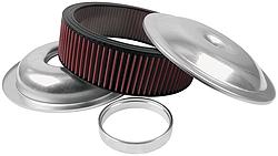 14 in. Lightweight Air Cleaner Kit 3 in. Washable Element, Plain