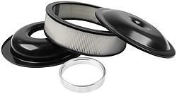 14 in. Lightweight Air Cleaner Kit 4 in. Paper Element, Black