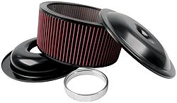 14 in. Lightweight Air Cleaner Kit 6 in. Washable Element, Black
