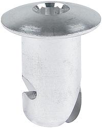 ALL19173 0.44 x 0.5 in. Oval Allen Head Aluminum Button Fasteners - Pack of 50