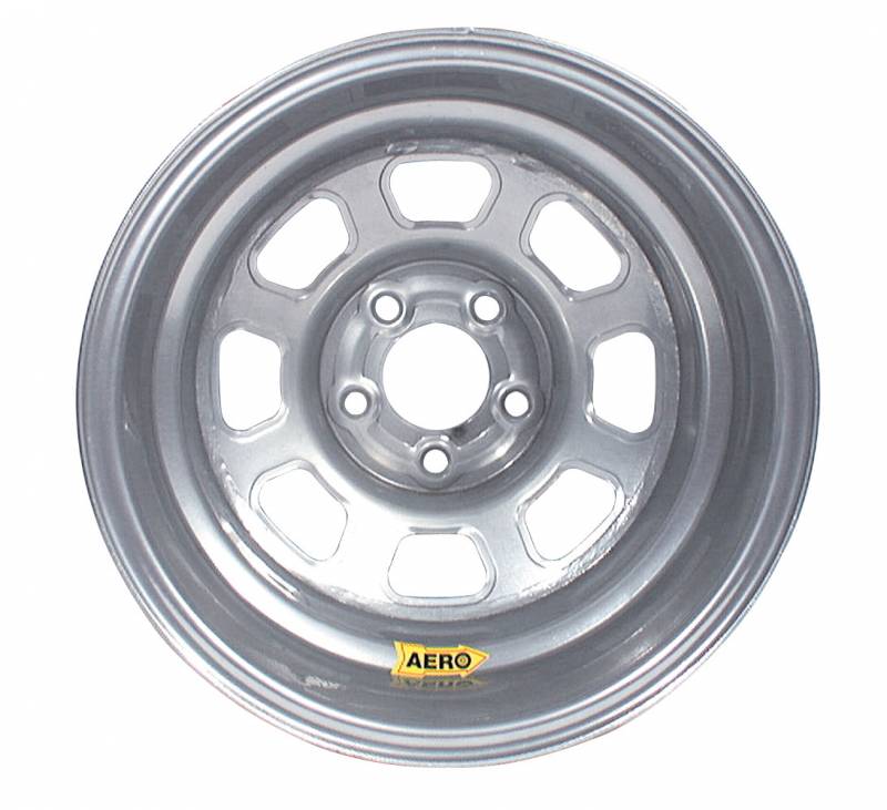 58-004730 58-Series Rolled Wheel - Silver - 15 x 10 in. - 5 x 4.75 in. Bolt Circle - 3 in. Back Spacing - 21 lbs
