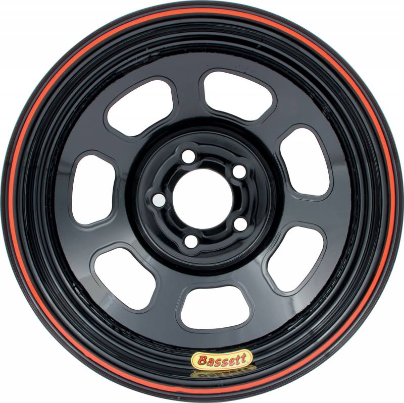 47SN2 D-Hole Lightweight Wheel - 14 x 7 in. - 5 x 100mm Bolt Circle - 2 in. Back Spacing - Black - 15 lbs
