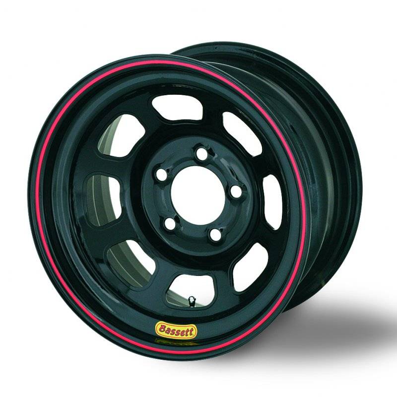 57SN3 D-Hole Lightweight Wheel - 15 x 7 in. - 5 x 100 mm - Black - 3 in. Back Spacing - 16 lbs