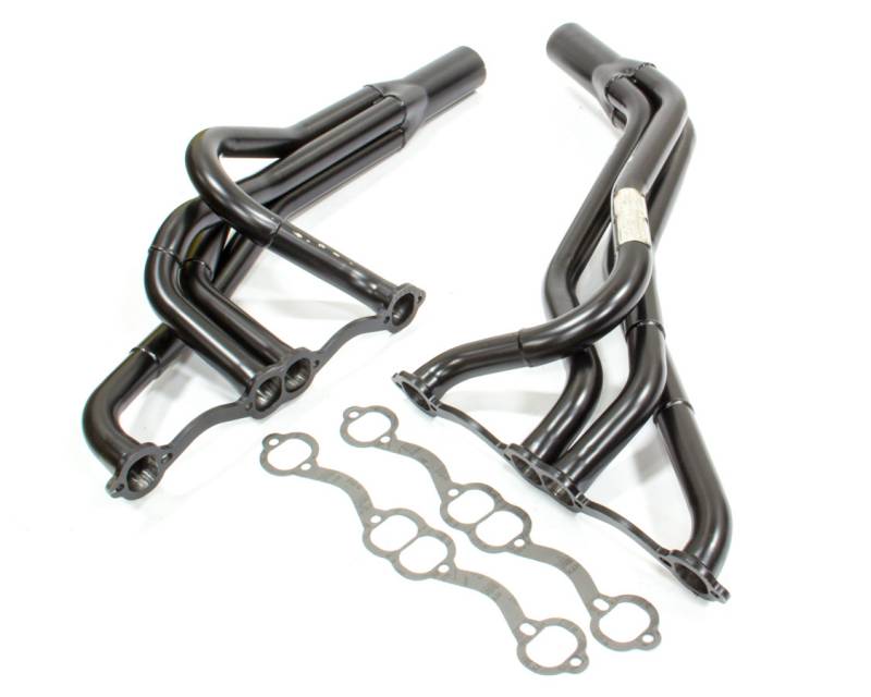 Picture of Beyea Headers DLM-23S1A Dirt Late Model 4-1 Headers - Small Block Chevy with 23 deg - 1.62 x 1.75 in.