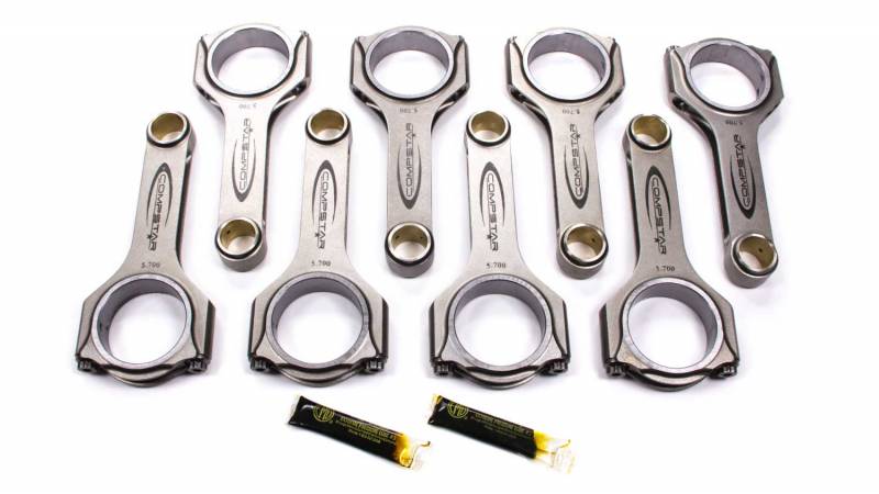 CSA6250DS2A2AH Performance Products Compstar Connecting Rod H Beam 6.250 in. Long Bushed - ARP 2000 0.43 in. Cap Screws