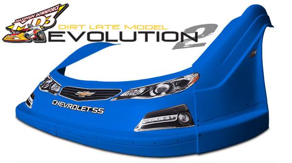 32123-43554-CB MD3 Evolution II Dirt Late Model Combo Kit - Chevron Blue
