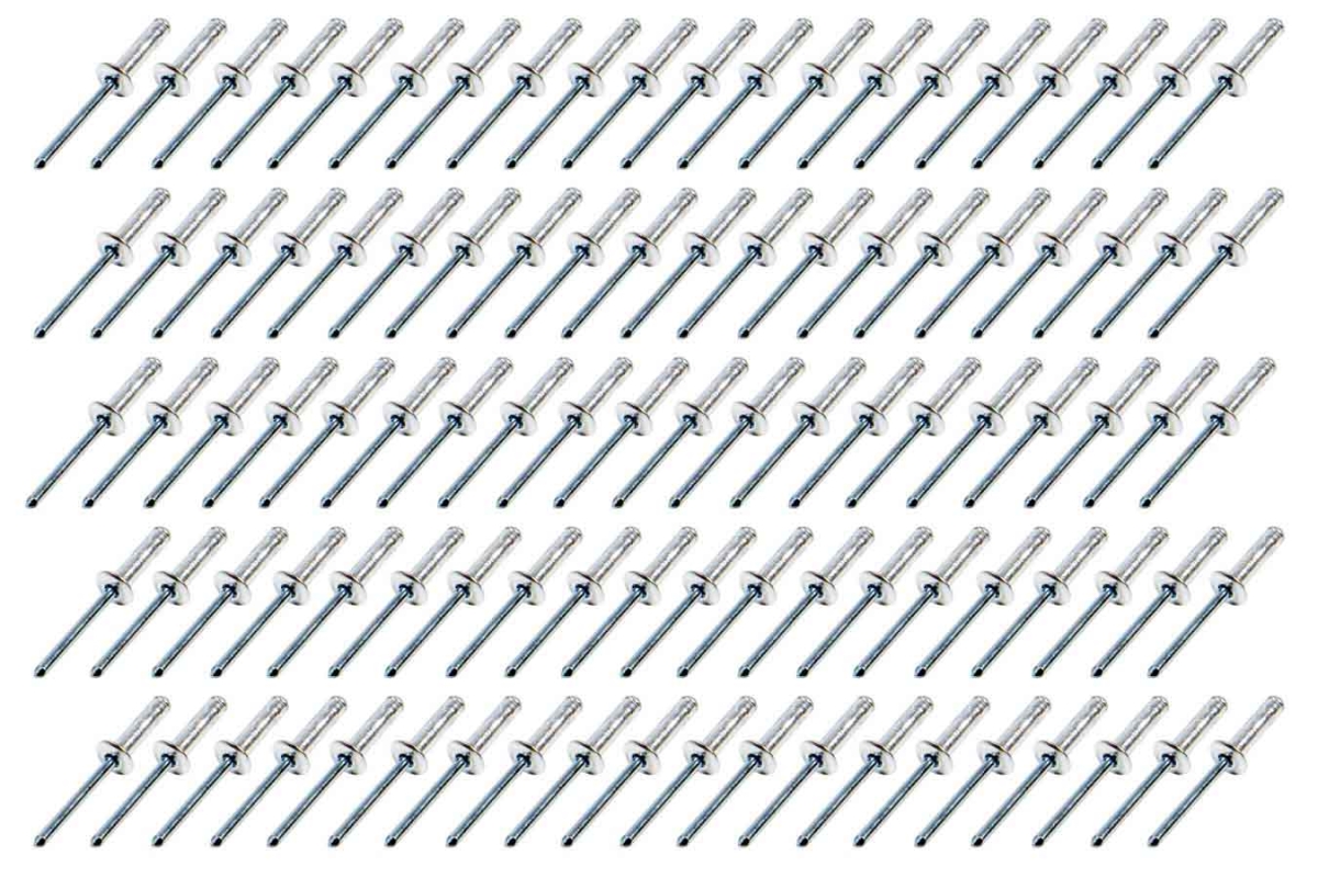 816-100S 0.187 in. Small Head Rivet - Silver, 100 Piece