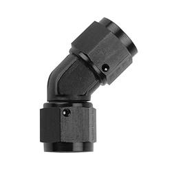 496206-BL -6 AN 45 deg Female Coupler - Black