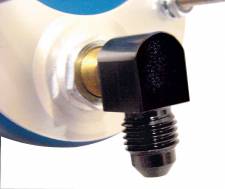 2176 -4 AN 90 deg Oil Pressure Fitting - Black