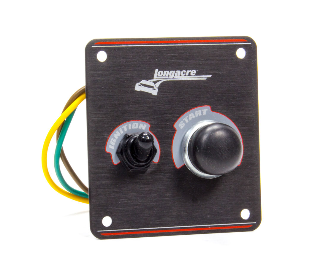 52-44861 3.37 x 3.62 in. Start & Ignition Panel with WP Switch Covers, Black Anodized