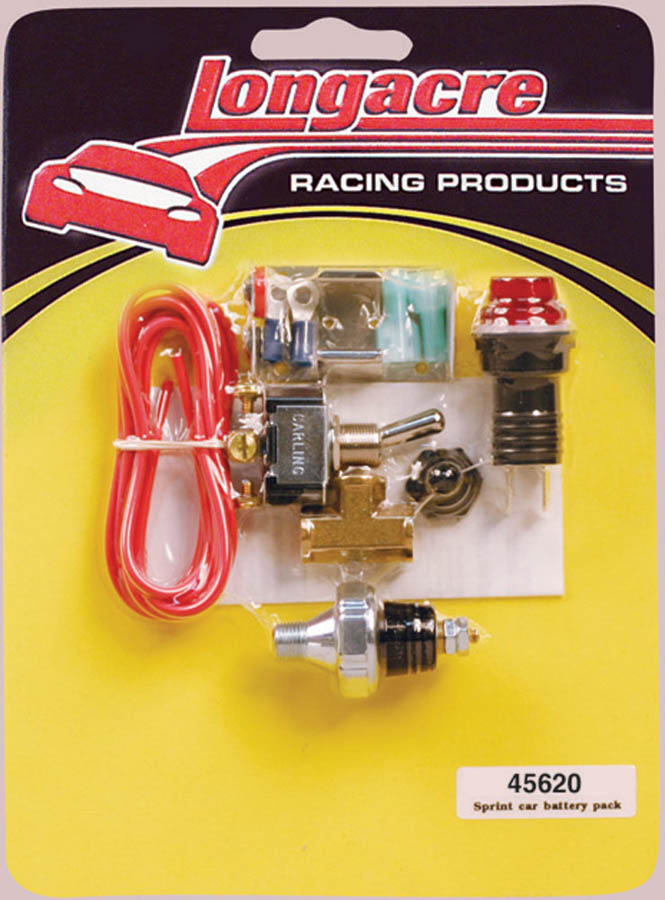 52-45620 Sprint Car Battery Pack Complete Kit, Red