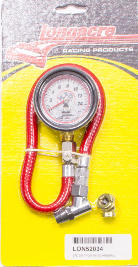 52-52034 2 in. Basic Tire Gauge, 0-15 PSI