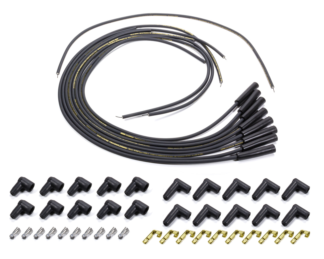 9881M 8 mm Dia. Mag-Tune Plug Wire Set Straight, Universal - Black