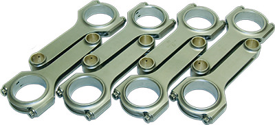 CRS6000B3D2000 6 in. 4340 H-Beam Connecting Rod Set for Small Block Chevy 262-400