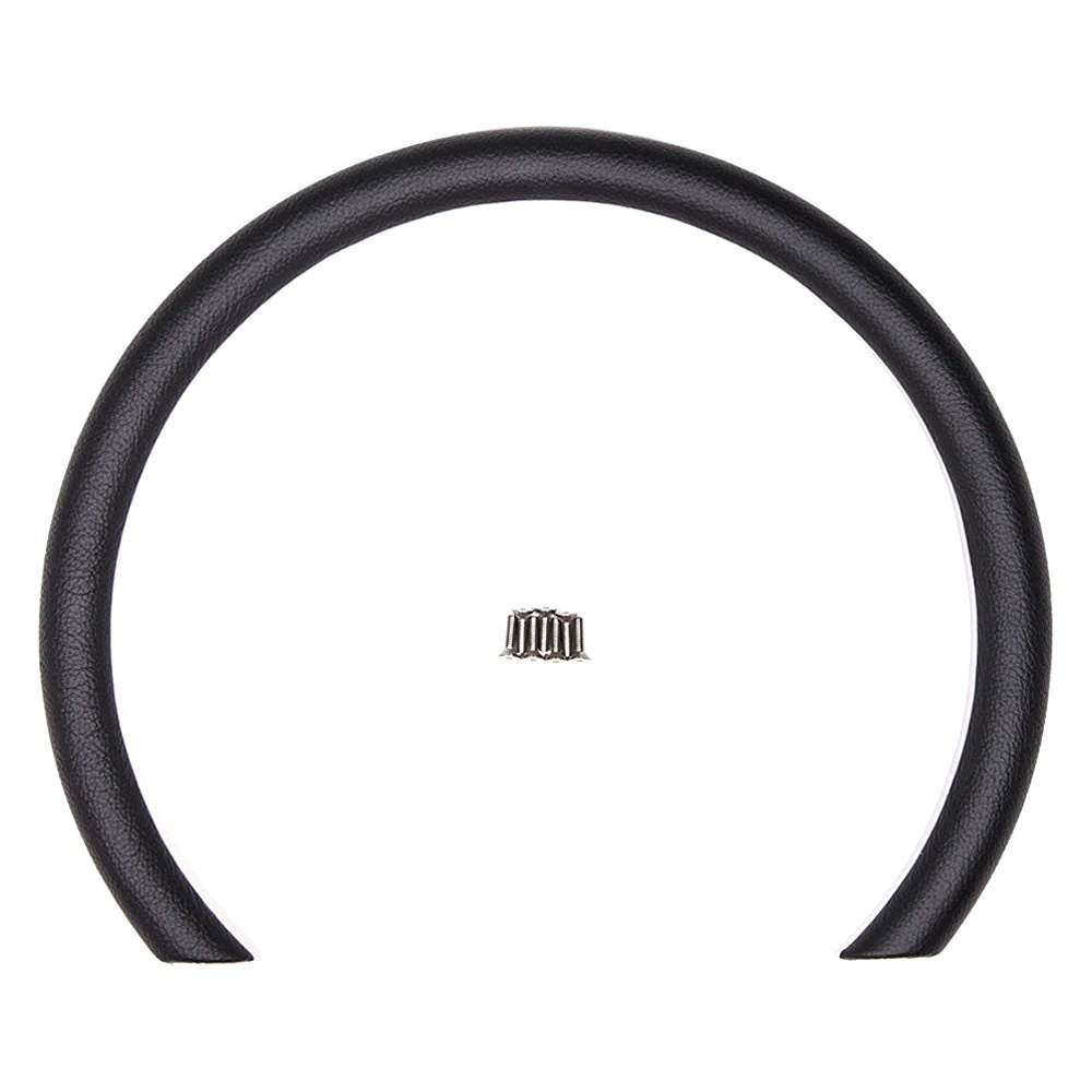 28708 D-Shaped Steering Wheel Half Wrap Ring - Black