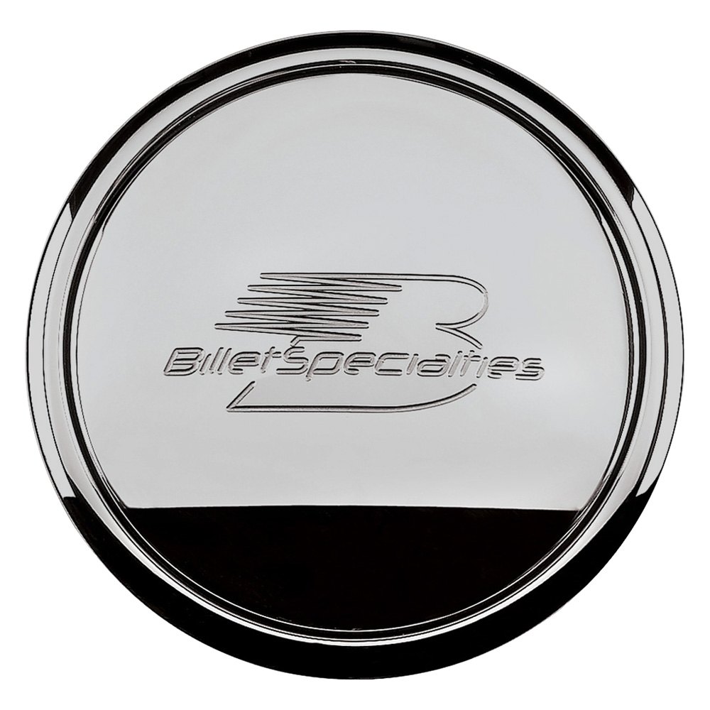 32620 Polished Horn Button Billet Logo