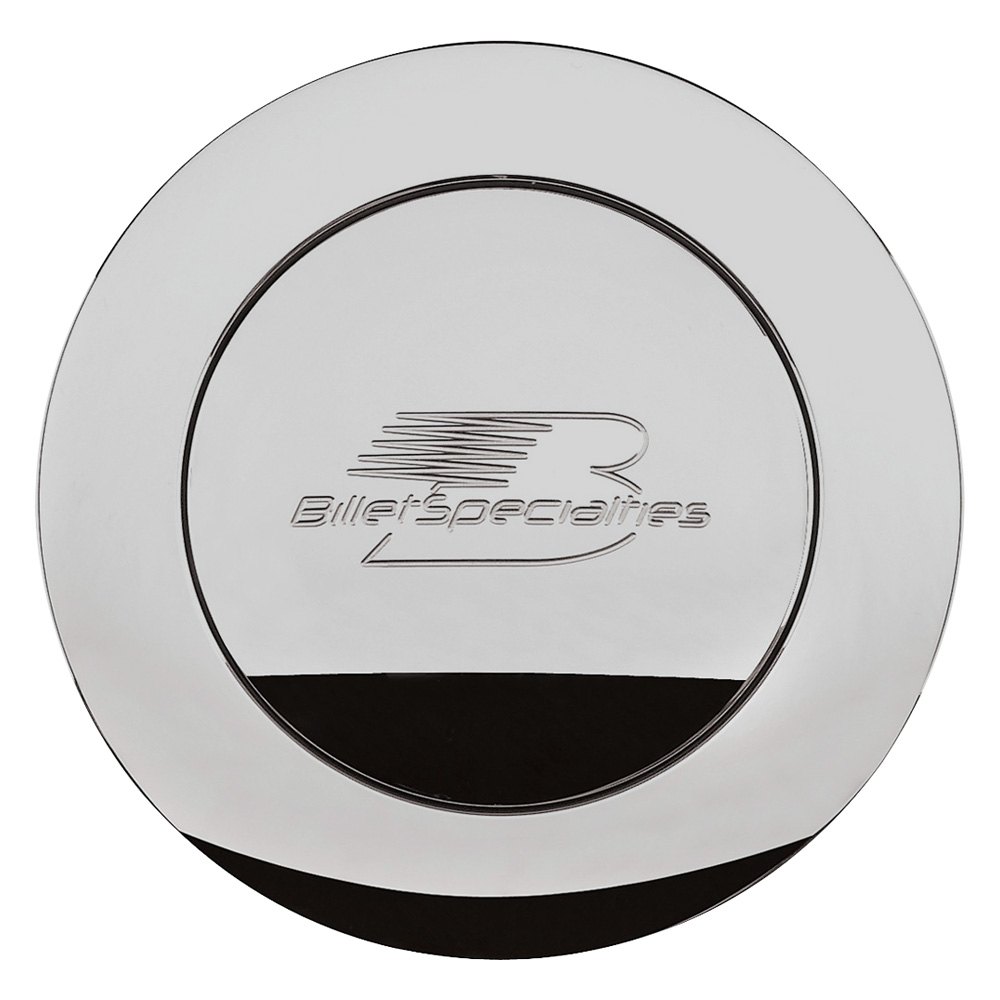 32625 Polished Horn Button Billet Logo - Large