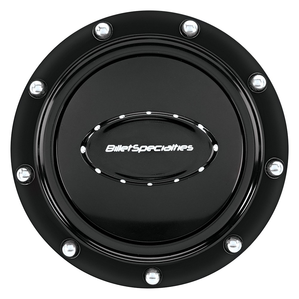 32719 Horn Button Riveted - Black Anodized