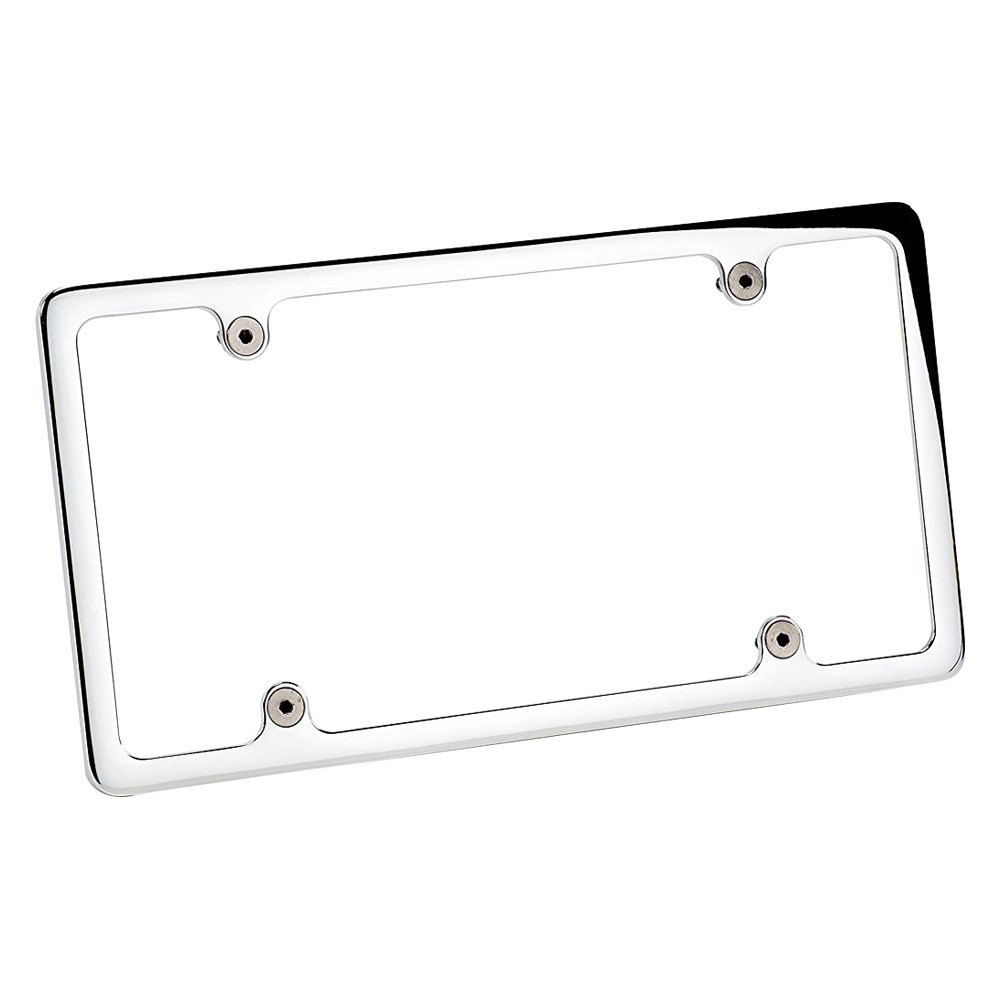 55120 Polished License Plate Frame