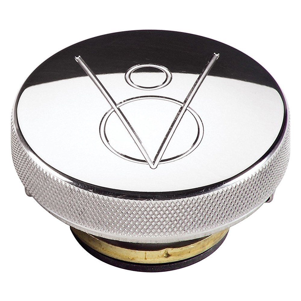 75420 14 lbs Polished Radiator V8 Logo Cap