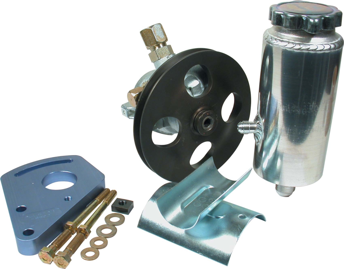 Chevy Small Block Power Steering Kit for Block Mount, Natural