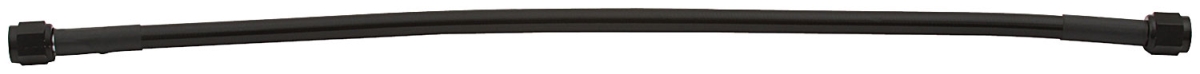 21 in. No. 3 Two -3 Straight Ends Coated Braided Line Hose, Black