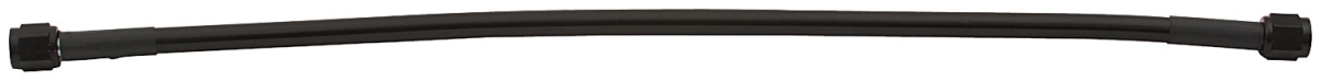21 in. No. 2 Two -3 Straight Ends Coated Braided Line Hose, Black