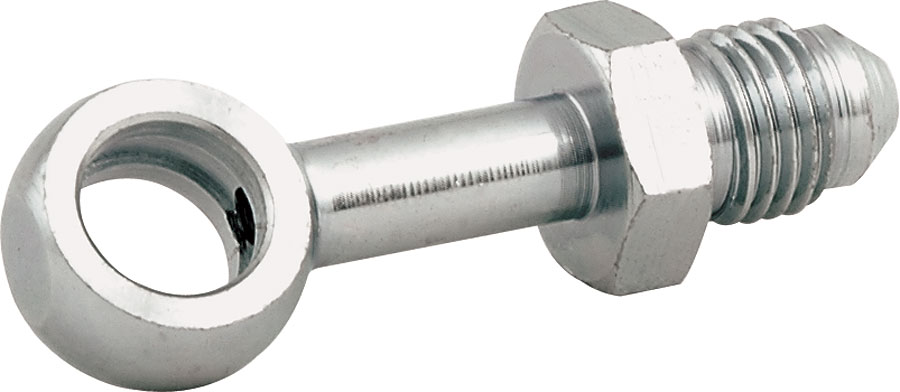 4 AN Male to 10 mm Banjo Fittings with Extension, Nickel Plated - Pack of 2