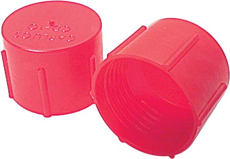 ALL50805 Plastic -10 AN Caps, Red - Pack of 10