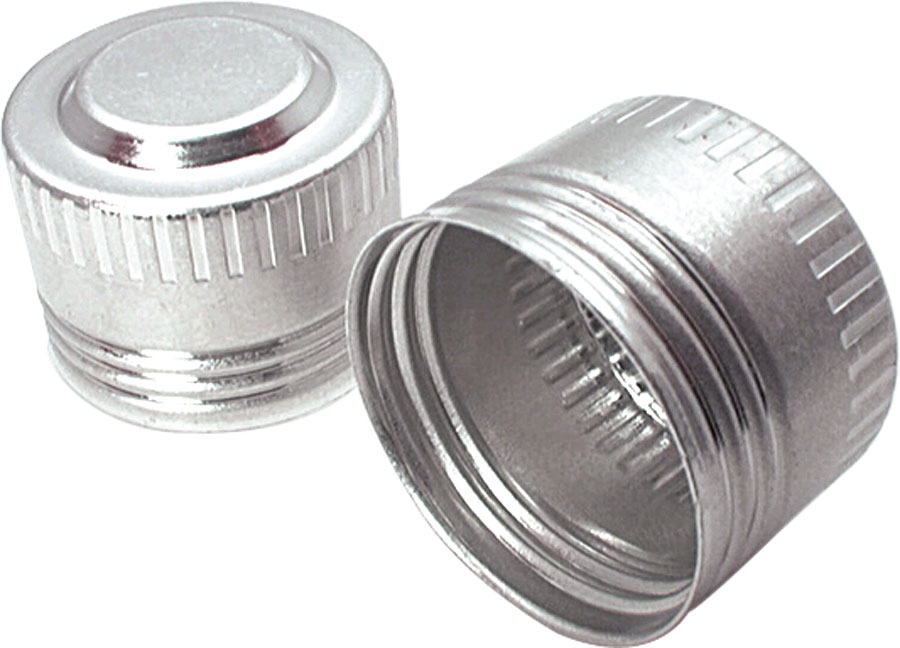 Aluminum -12 AN Caps - Natural - Pack of 10