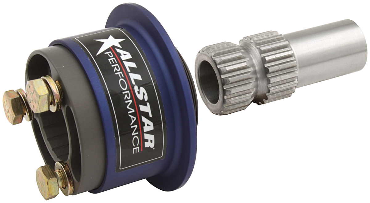 0.75 in. SFI Spline Style Steering Disconnect, Black Anodized