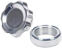 Polished Filler Cap with Weld-In Aluminum Bung, Small