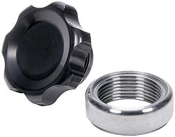 Black Filler Cap with Weld-In Steel Bung, Small