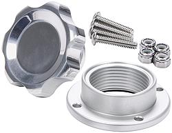 Polished Filler Cap with Bolt-In Aluminum Bung, Small