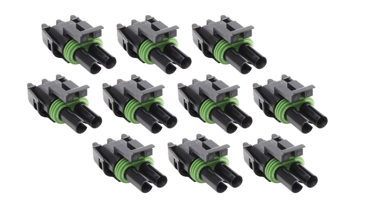 2 Pin Weather Pack Tower Housing, Pack of 10